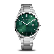 Bering |  Automatic 48mm Silver & Green Bracelet Watch