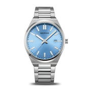Bering | Silver classic Blue Dial 45mm Watch