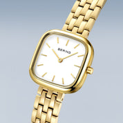 Bering | Classic Gold Plate Square Dial Watch