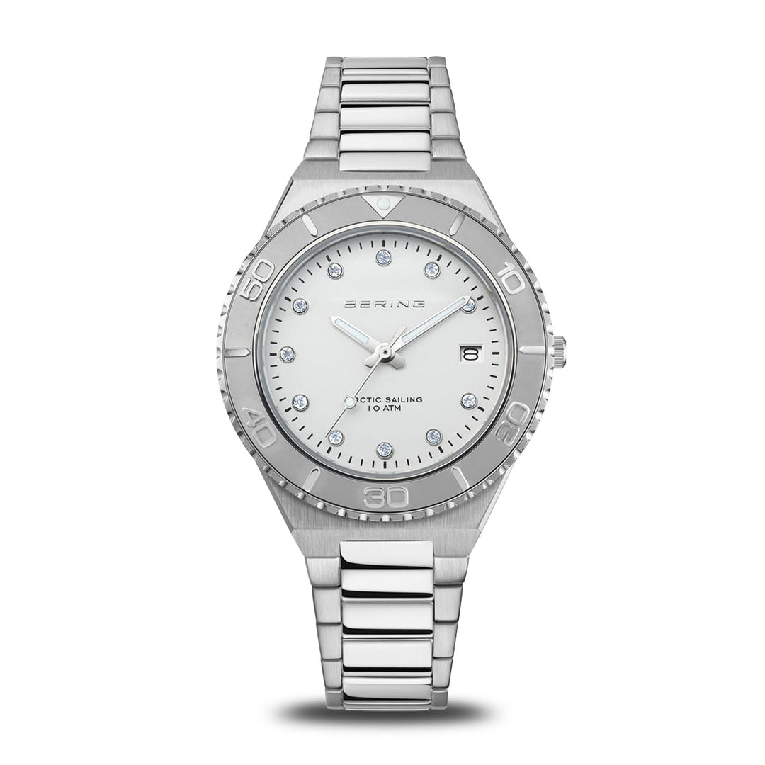 Bering |  Classic Collection 36mm Brushed Silver Watch