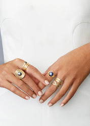 Anna Beck | Blue pearl stacking ring