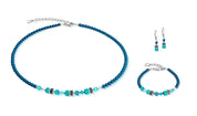 Coeur De Lion | Princess Earrings in Teal Glow