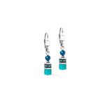Coeur De Lion | Princess Earrings in Teal Glow