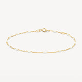 Blush Gold | 14K Yellow Gold & Milky White Resin Bracelet