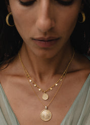 Anna Beck | Scalloped Pendant Necklace