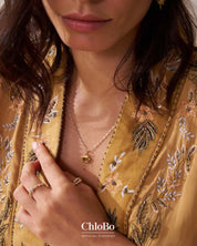 ChloBo | Gold & Silver Delicate Cube Elephant Necklace