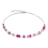 Coeur De Lion | GeoCUBE Iconic Lite Necklace in Magenta