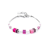 Coeur De Lion | GeoCUBE Iconic Lite Bracelet in Magenta