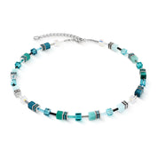 Coeur De Lion | GEOcube Iconic necklace in Transformative Teal