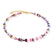 Coeur De Lion | GEOcube Iconic necklace in Pink + Lilac