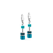 Coeur De Lion | GEOcube Iconic Earrings in Transformative Teal