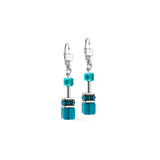Coeur De Lion | GEOcube Iconic Earrings in Transformative Teal
