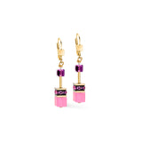 Coeur De Lion | GEOcube Iconic Earrings in Pink + Lilac