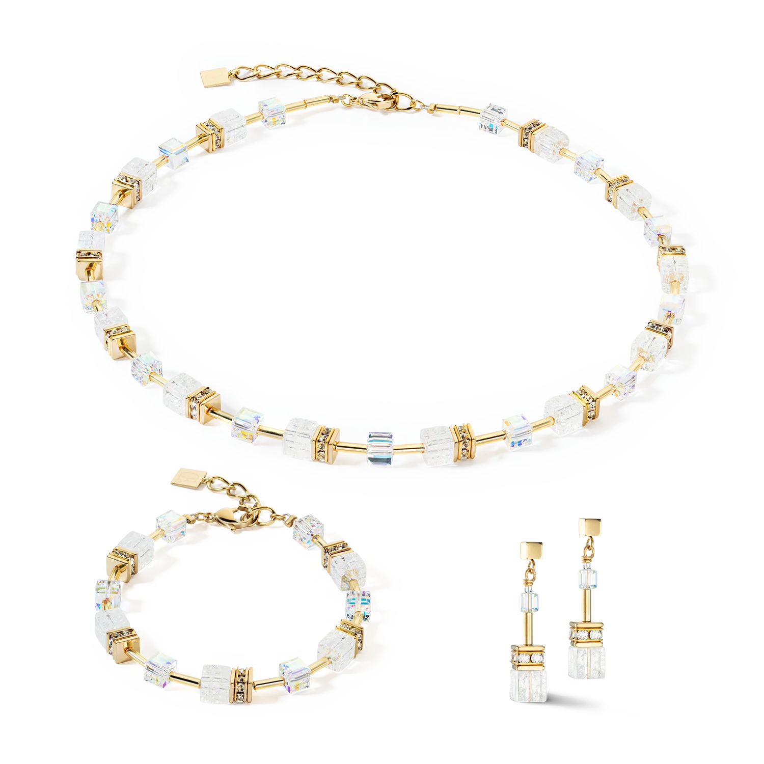 Coeur De Lion | GeoCUBE Iconic Nature Bracelet in Golden White