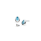 Kit Heath | Coast Pebble Swiss Blue Topaz Stud Earrings
