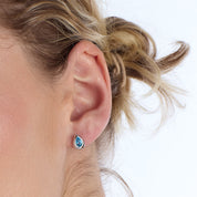 Kit Heath | Coast Pebble Swiss Blue Topaz Stud Earrings