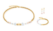 Coeur De Lion | Nexus Cube Bracelet in Gold + Pastel
