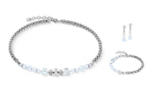 Coeur De Lion | Nexus Cube Bracelet in Silver + White