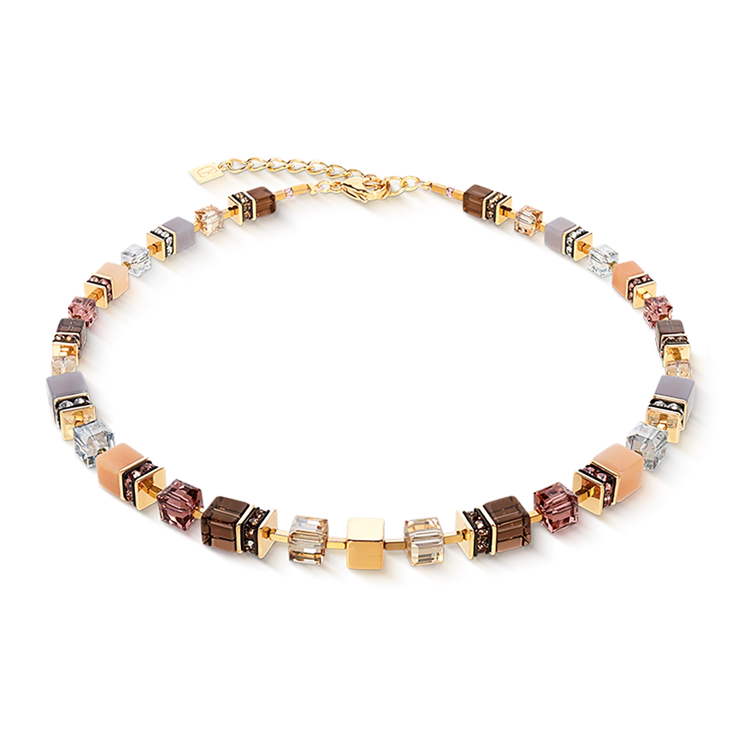Coeur De Lion | Precious Statement Necklace in Golden Blush