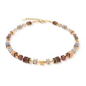 Coeur De Lion | Precious Statement Necklace in Golden Blush