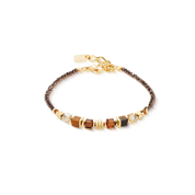 Coeur De Lion | Wave Cube Flow Bracelet in Golden Brown