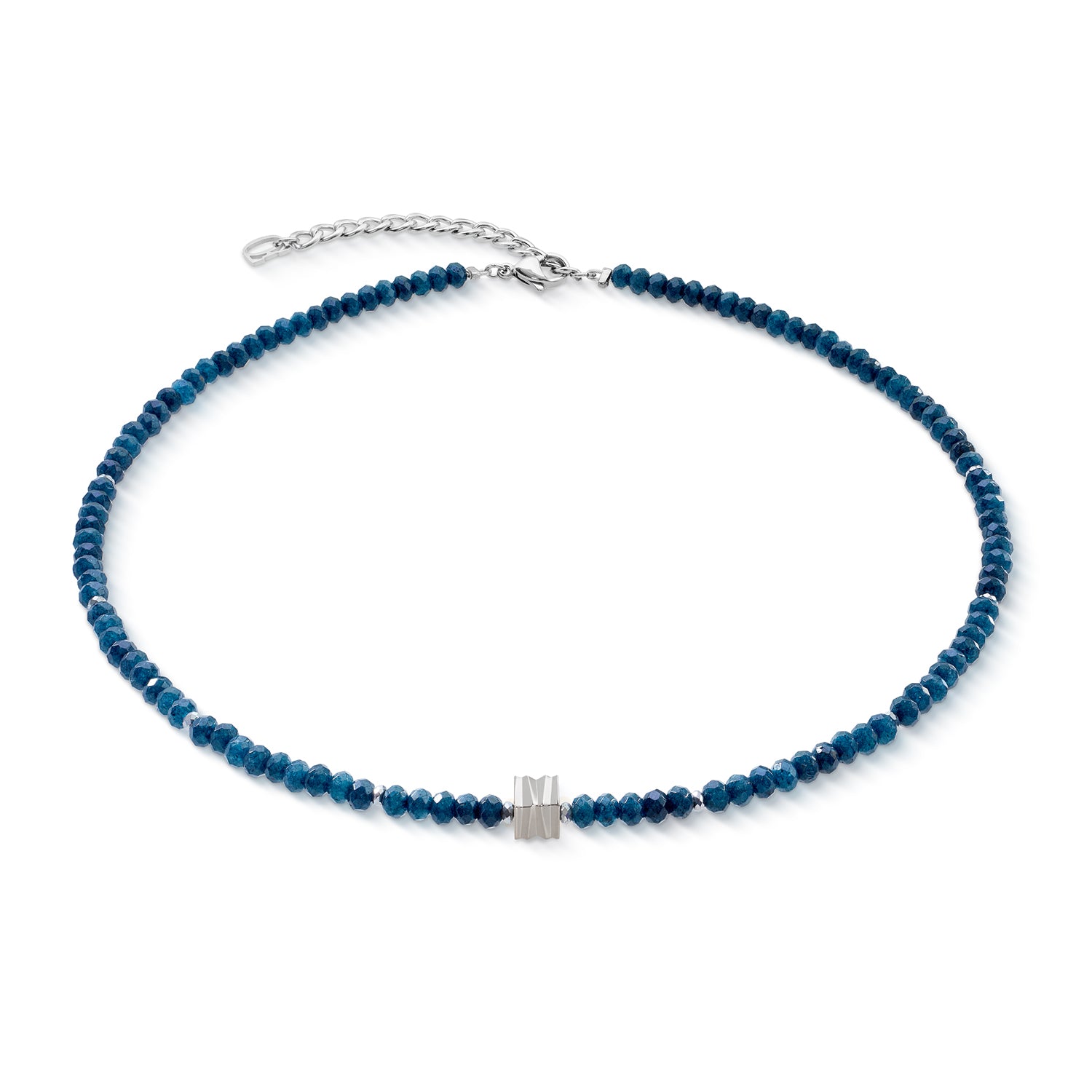 Coeur De Lion | Essence Wave Necklace in Navy Jade