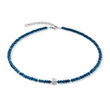 Coeur De Lion | Essence Wave Necklace in Navy Jade