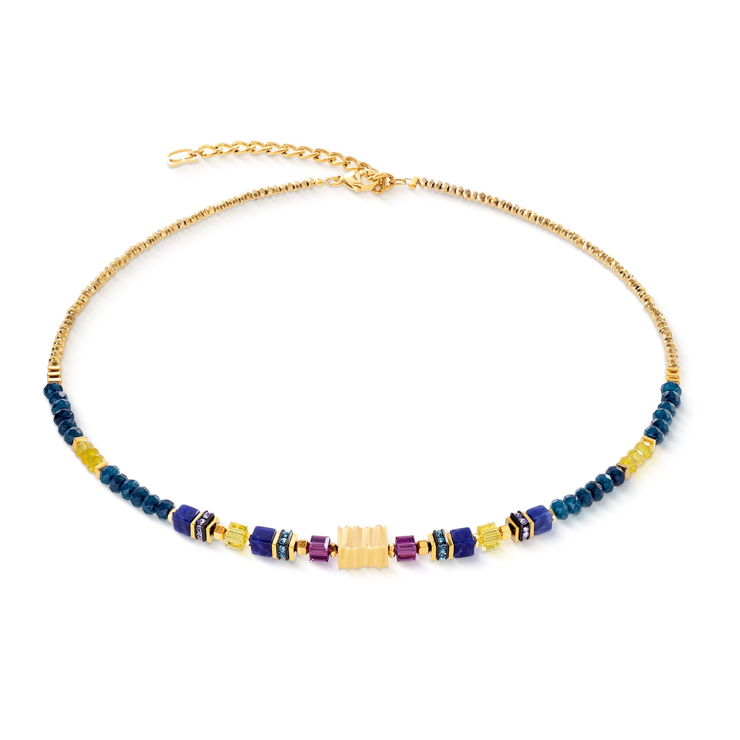 Coeur De Lion | Precious Wave Necklace in Gold Energy