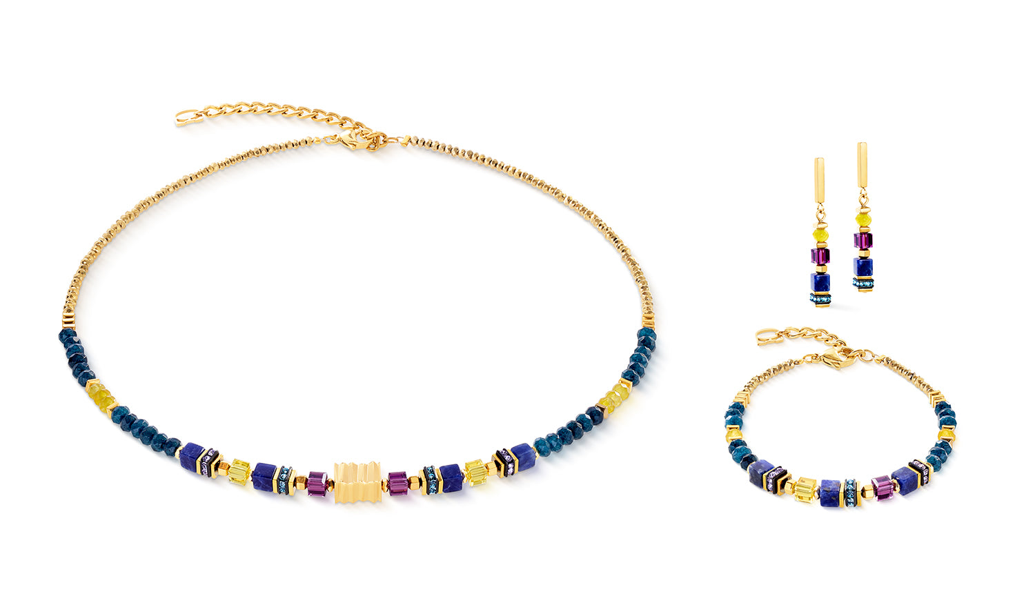Coeur De Lion | Precious Wave Necklace in Gold Energy