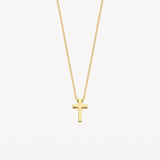 Blush Gold | 14K Petite Cross Necklace