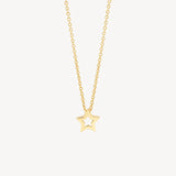 Blush Gold | 14K Open Star Necklace