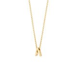 Blush Gold | 14K Gold Initial Necklace