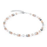 Coeur De Lion | GeoCUBE Iconic necklace in Rose Peach