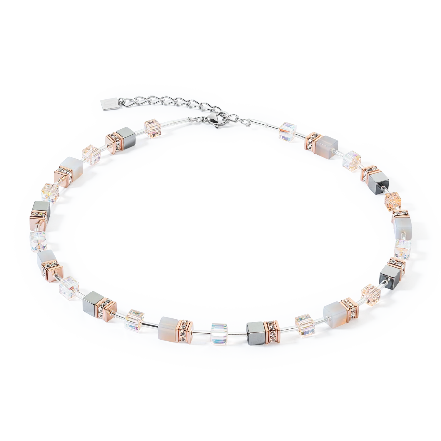 Coeur De Lion | GeoCUBE Iconic Bracelet in Rose peach