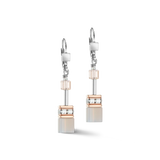 Coeur De Lion | GeoCUBE Iconic Earrings in Rose peach