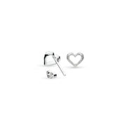 Kit Heath | Love Silver heart Studs