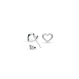 Kit Heath | Love Silver heart Studs