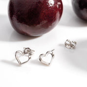 Kit Heath | Love Silver heart Studs
