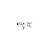 Kit Heath | Heart & Kiss Mismatched Studs