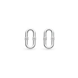 Kit Heath |  Marina Rope Bar Link Stud Earrings