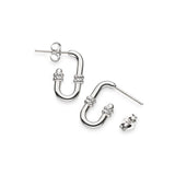 Kit Heath | Marina Rope Bar Link Semi Hoop Earrings