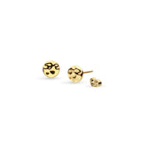 Kit Heath | Mirage Reflect Golden Round Disc Stud Earrings