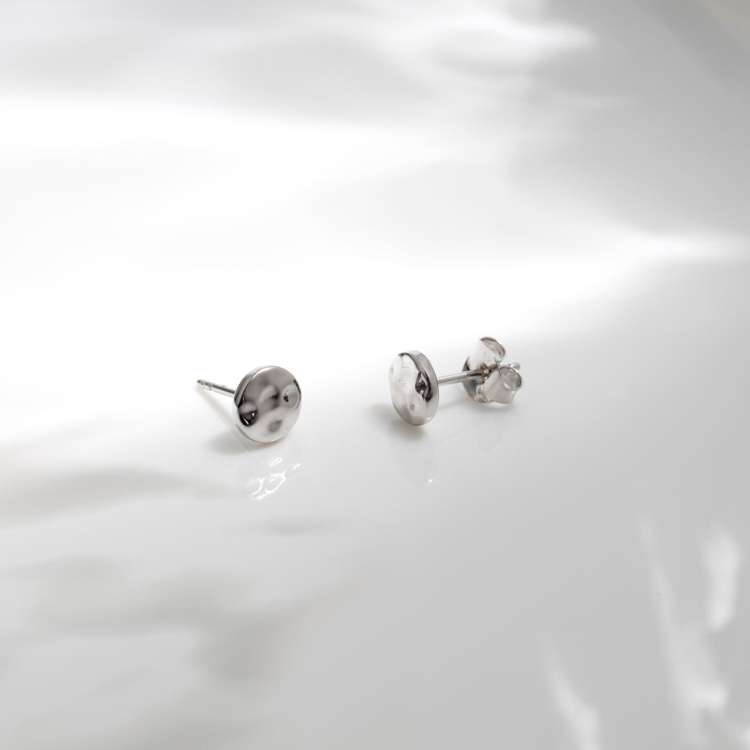 Kit Heath | Mirage Reflect Round Disc Stud Earrings