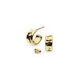 Kit Heath | Mirage Reflect Golden Semi Hoop Earrings