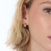 Kit Heath | Mirage Reflect Golden Semi Hoop Earrings