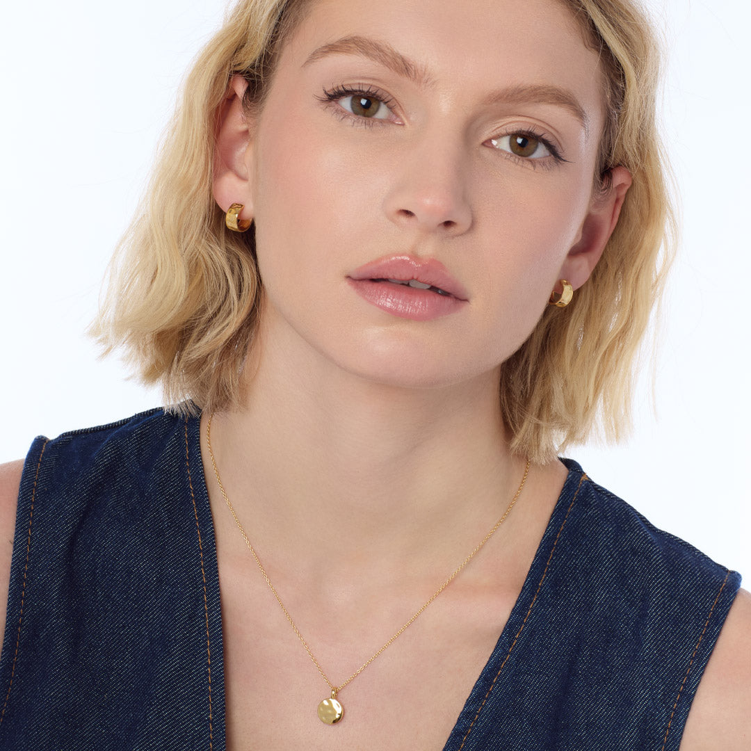 Kit Heath | Mirage Reflect Golden Semi Hoop Earrings