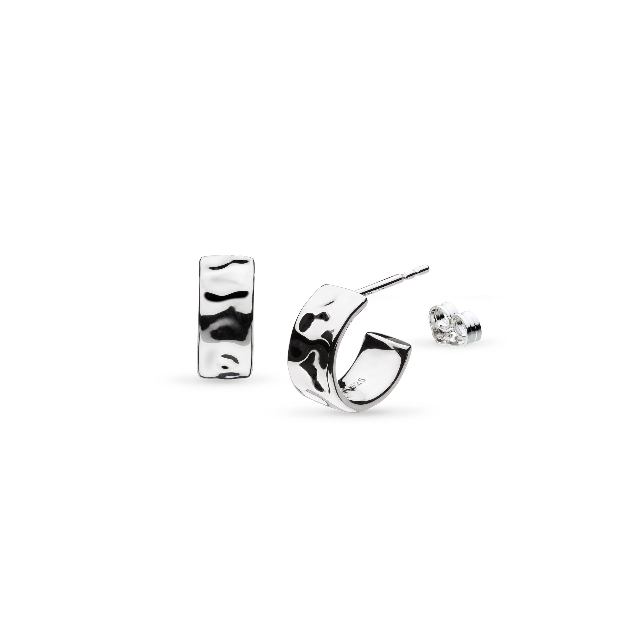 Kit Heath | Mirage Reflect Semi Hoop Stud Earrings