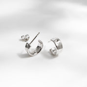 Kit Heath | Mirage Reflect Semi Hoop Stud Earrings