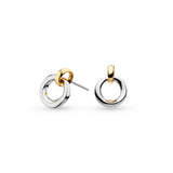 Kit Heath | Bevel Cirque Link Golden Stud Drop Earrings