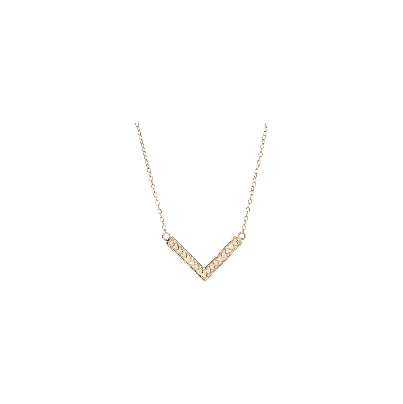 Anna Beck | Small V Necklace in Gold Plate
